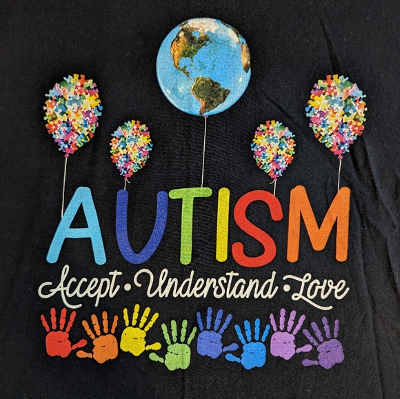 Unisex Autism Awareness T-Shirt, Fruit of the Loom- Size M - Picture 2 of 8